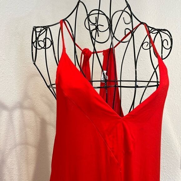 Splendid Women's Rayon Jersey Hilo Dress | Red | size L - Picture 4 of 10